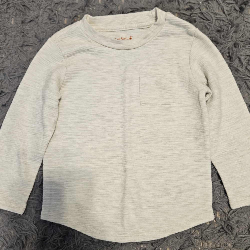 Kids Ivory-Gray Long Sleeve Thermal